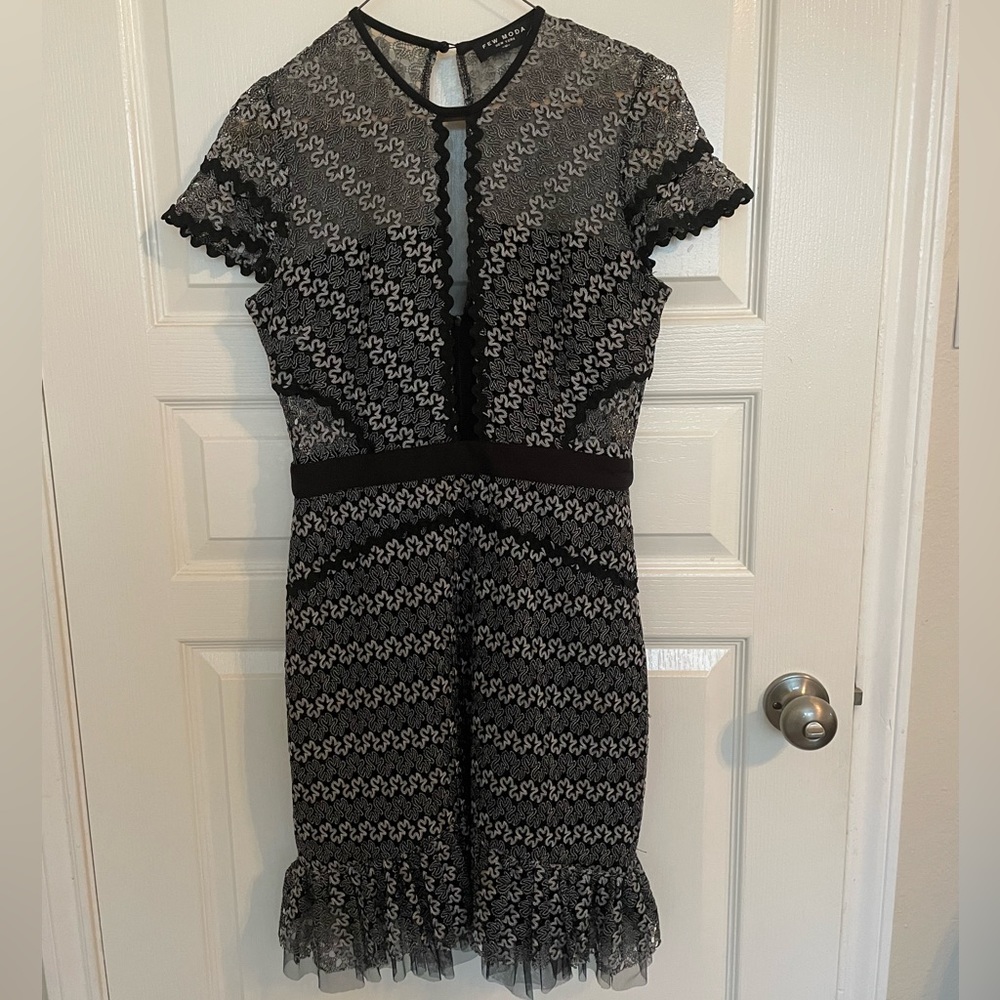 FEW MODA classy lace frilled dress. Only worn ONCE!